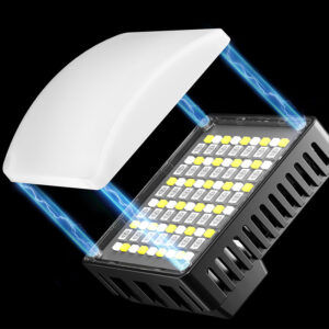 Ulanzi C10RGB with remote control demonstration showing wireless control capability with adjustable RGB lighting from distance