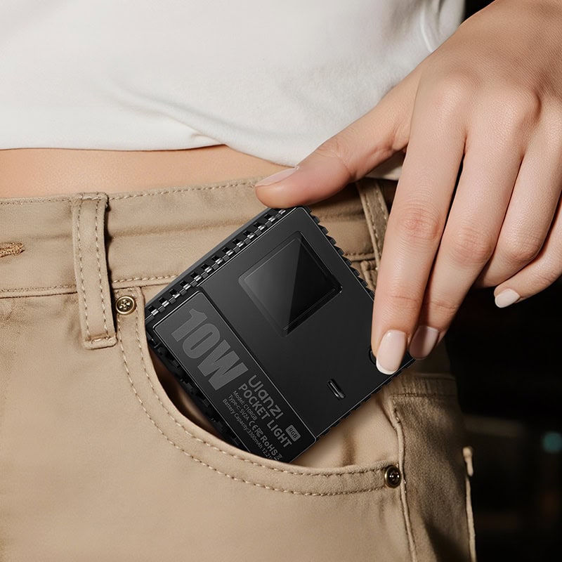 Ulanzi C10RGB 10W LED video light for professional content creation and photography. Compact, versatile, with adjustable RGB colours, perfect for enhancing video quality and lighting in various settings.