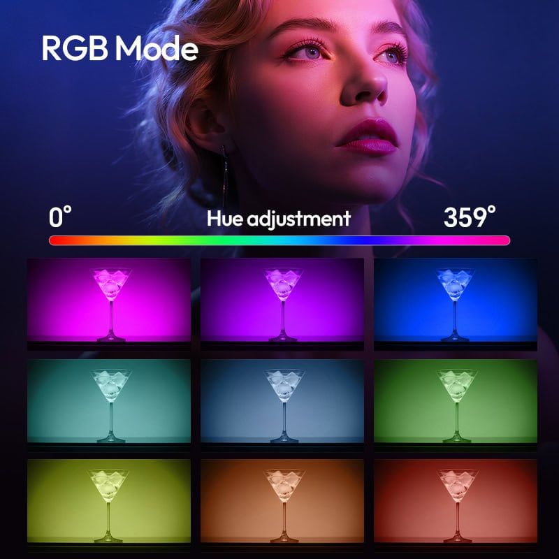 Versatile RGB LED Light for Video and Photography.
