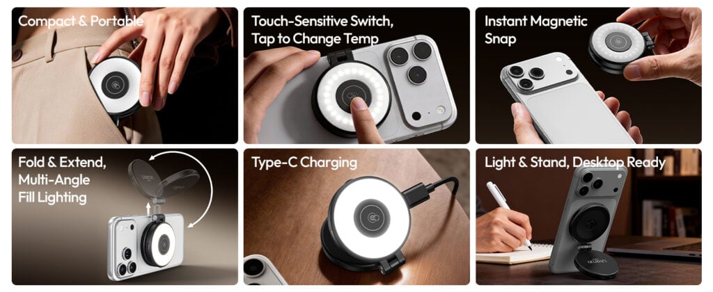 Ulanzi LM21 Magnetic Fill Light Black 02