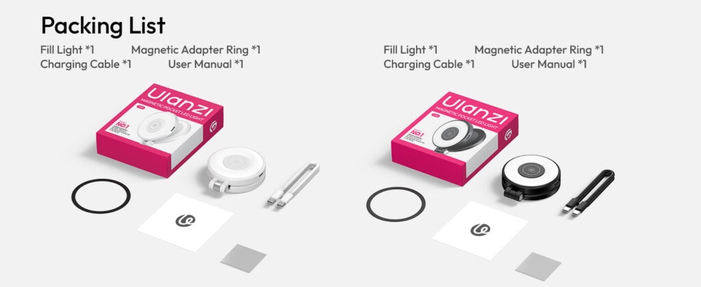 Ulanzi LM21 Magnetic Fill Light Black 14