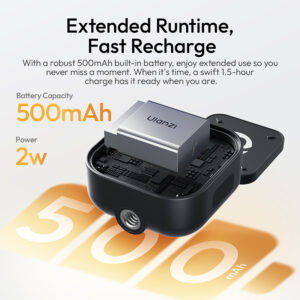 Ulanzi IN07 fill light on camera rig cold shoe mount