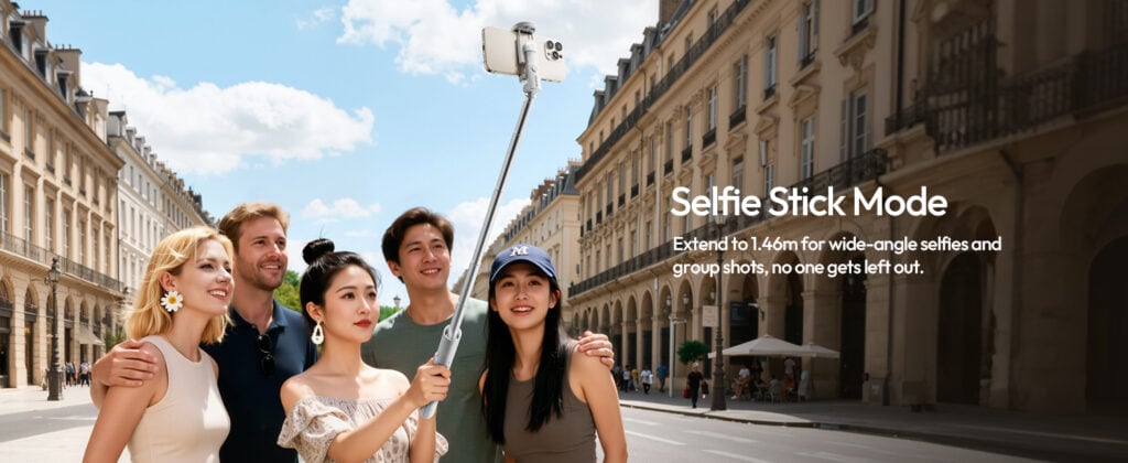 Ulanzi MT86 floor stand tripod mode 153cm full-body shots