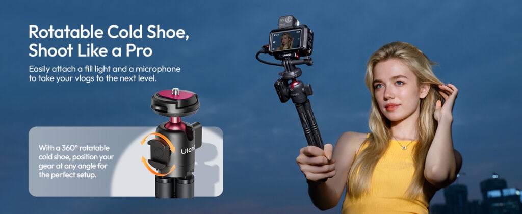 Ulanzi MT91 1.3kg load capacity phones cameras