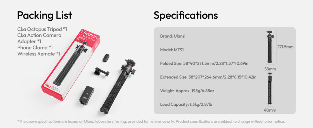 Ulanzi MT91 octopus tripod available Sri Lanka MebuLink